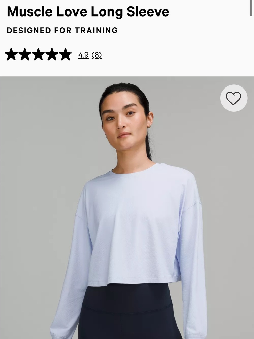 Lululemon Long Sleeve Top Size Medium